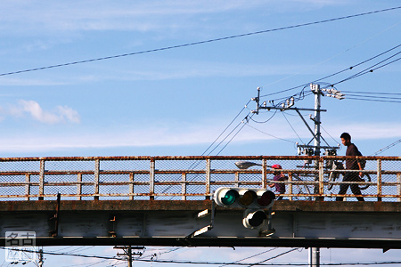 日本で最も古い歩道橋・西枇杷島歩道橋